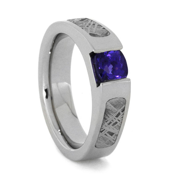 Wedding - Meteorite Engagement Ring
