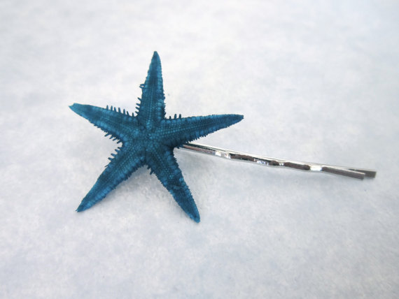 Свадьба - The Blue Mini Starfish Hair Pin