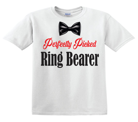 Свадьба - Perfectly Picked Ring Bearer shirt with bow tie