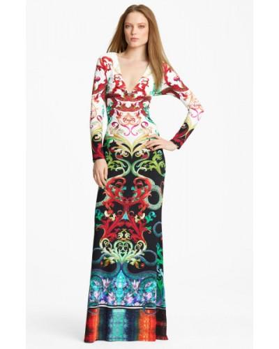 Свадьба - EMILIO PUCCI Multicolor Printed Stretch Jersey Gown