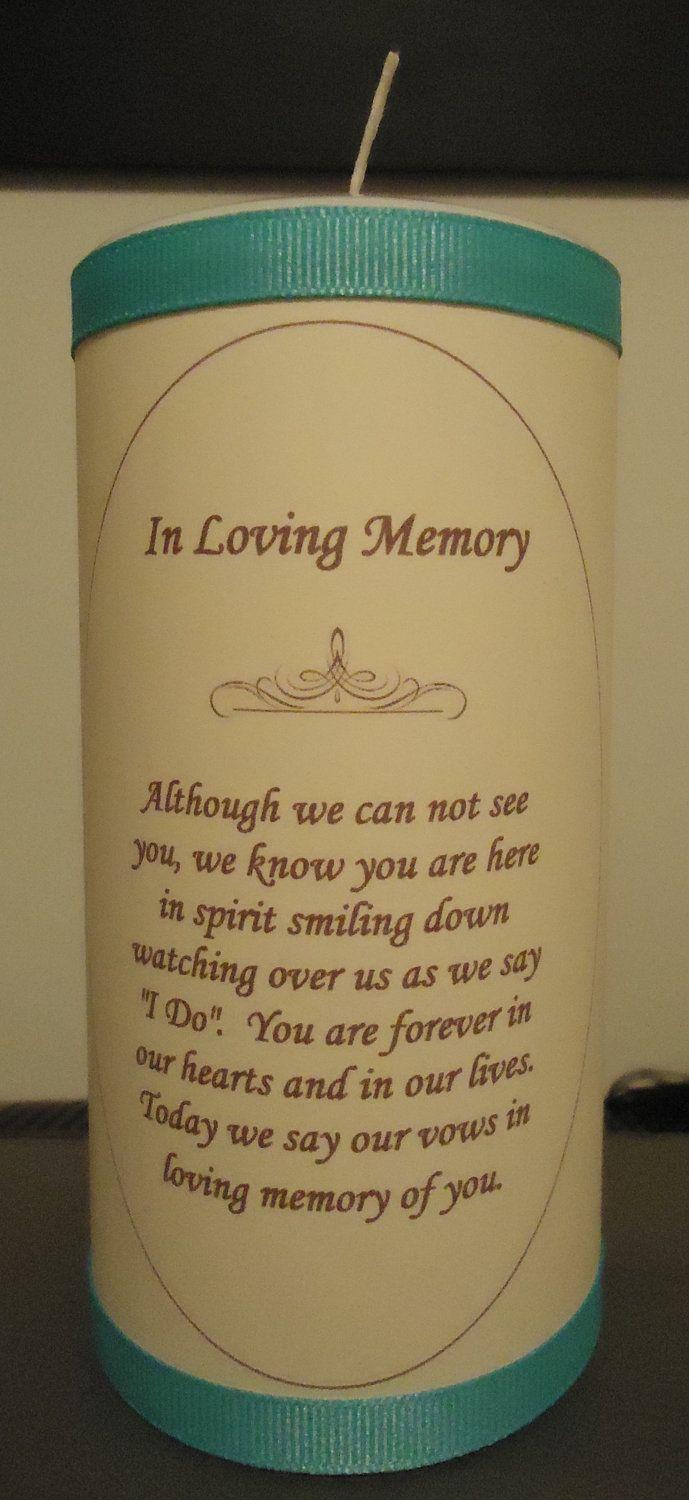 Mariage - Personalized Memory Candle