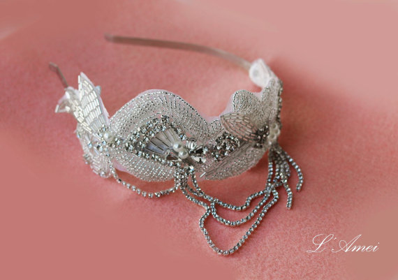 زفاف - Bridal Rhinestone Headband, Bridal Headpiece, Formal Wear, Wedding Tiara，Wedding Bridal hair Tiara Bridal Diadem Bridal Wreath