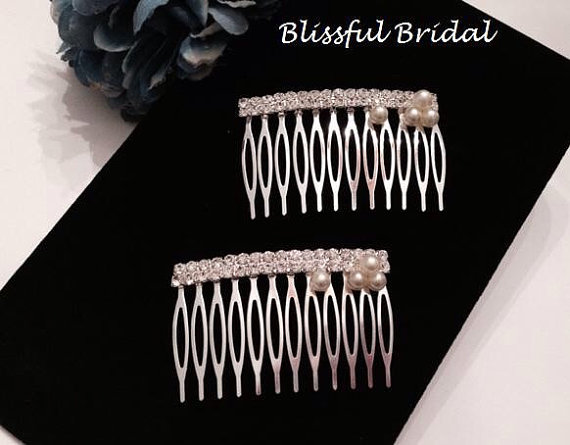 Wedding - Pearl Hair Comb, Wedding Pearl Comb, Wedding Hair Accessory, Pearl Bridal Comb, Bridal Comb, Comb For Bride