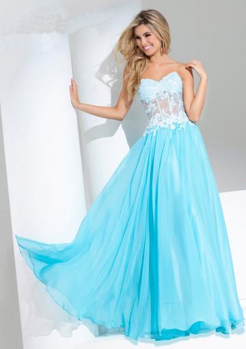 Wedding - Buy Australia 2015 Pool A-line Sweetheart Neckline Appliques Lace Chiffon Skirt Floor Length Evening/ Prom/ Homecoming Dresses 115573 at AU$181.77 - Dress4Australia.com.au