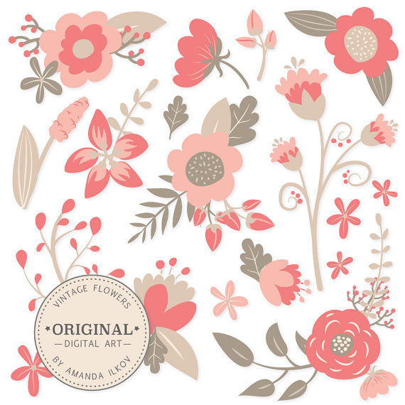 Vintage Floral Clipart 28