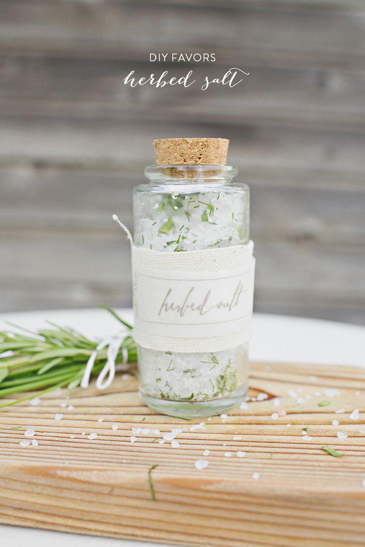 Свадьба - DIY Herbed Salt Favors