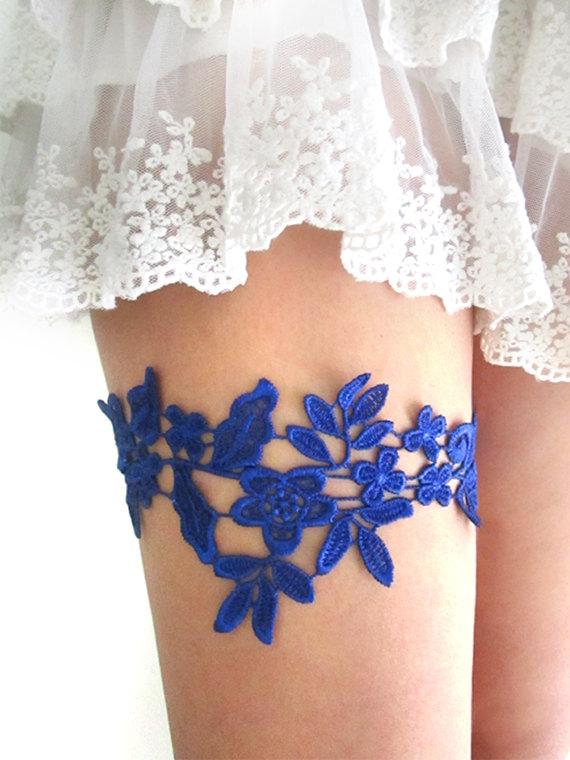 5484 Wedding Bridal Garter Light Blue Lace Floral Sexy Leg Decoration Alibaba.co
