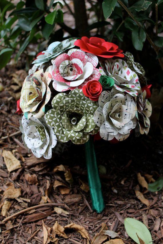 Hochzeit - Christmas Paper Flower Bouquet