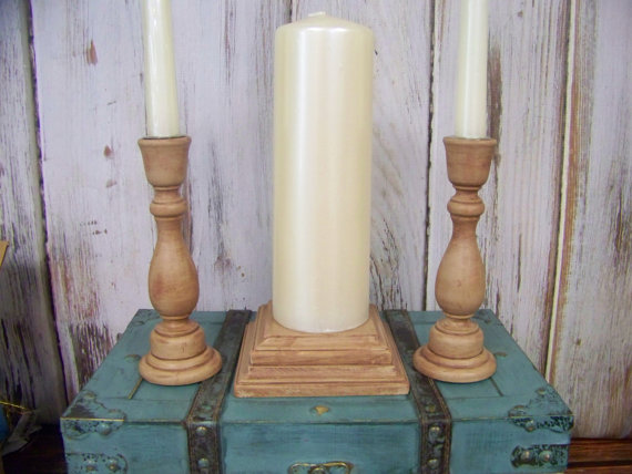 زفاف - Wedding Candle Holders-Unity Candles with Initials-Rustic Wedding Decoration-Black Candle Holders