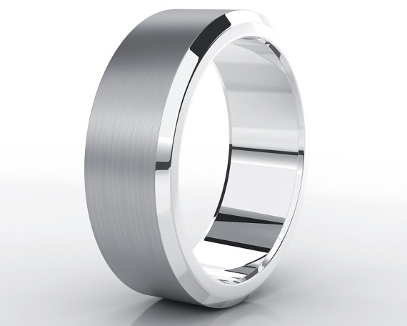 زفاف - Men's Tungsten Ring Mens Wedding Band Brushed Custom Tungsten Ring 8mm Tungsten Ring Man Wedding Band Tungsten Wedding Band Men Wedding Ring