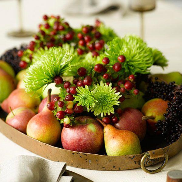 Hochzeit - Fall Inspiration: DIY Fruit & Vegetables Centerpieces