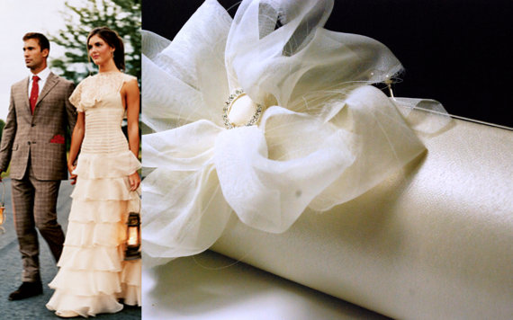 Mariage - Bridal Accessory - Bridal Clutch - Custom Clutch - Ivory Shabby Chic Wedding Clutch - Rustic Wedding