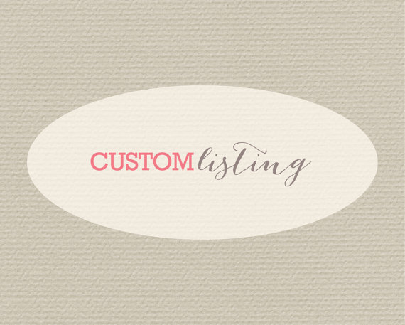 Hochzeit - Custom listing for Hailey