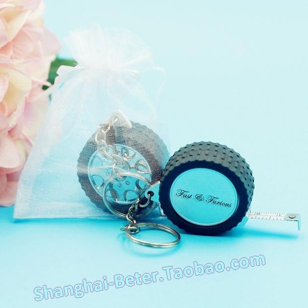 Hochzeit - 轮胎ZH036速度与激情轮圈小卷尺钥匙圈 商务礼品 生日派对礼品