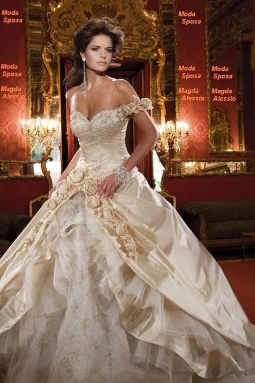 زفاف - New Stock Wedding Dress Bridal Gown Size:6/8/10/12/14/16/18