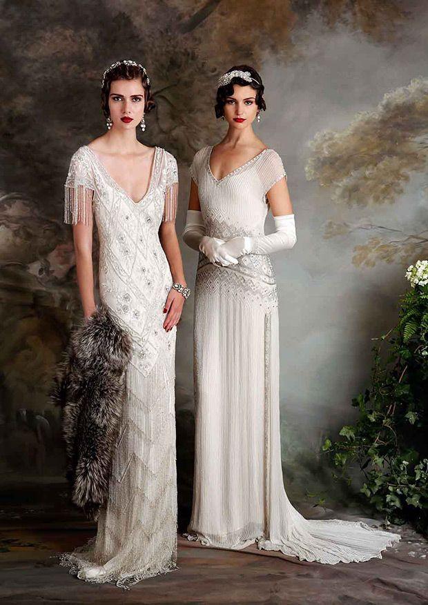 1920s-inspired wedding dress preservation