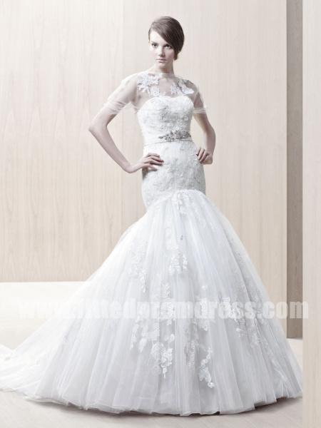 Hochzeit - Enzoani Georgina Flare Tulle Wedding Gowns