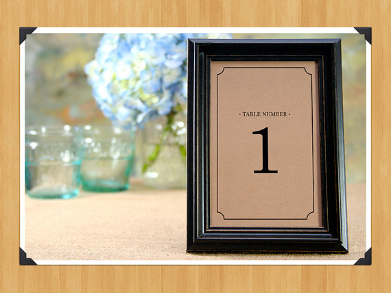 Свадьба - Printable Table Numbers 1-20 for Weddings or Showers, DIY, Instant Download, Printable PDF