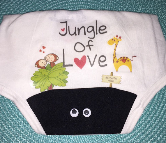 زفاف - Jungle of Love Bush Panty for your Bachelorette Party, Lingerie Shower, Bridal Shower or Birthday Party.