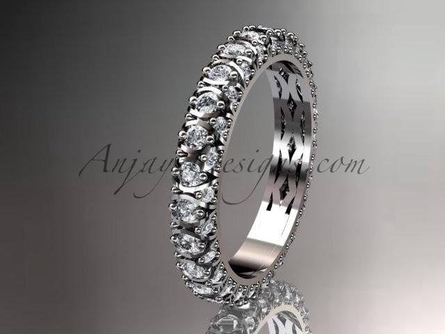 Wedding - platinum diamond wedding ring, engagement ring, wedding band, eternity ring ADLR123