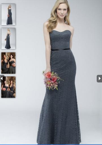 Mariage - Buy Australia Grey Mermaid Sweetheart Neckline Belt Lace Skirt Floor Length 2015 Spring Bridesmaid Dresses 794 at AU$149.23 - Dress4Australia.com.au