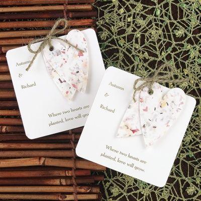 Mariage - Plant A Heart Tag