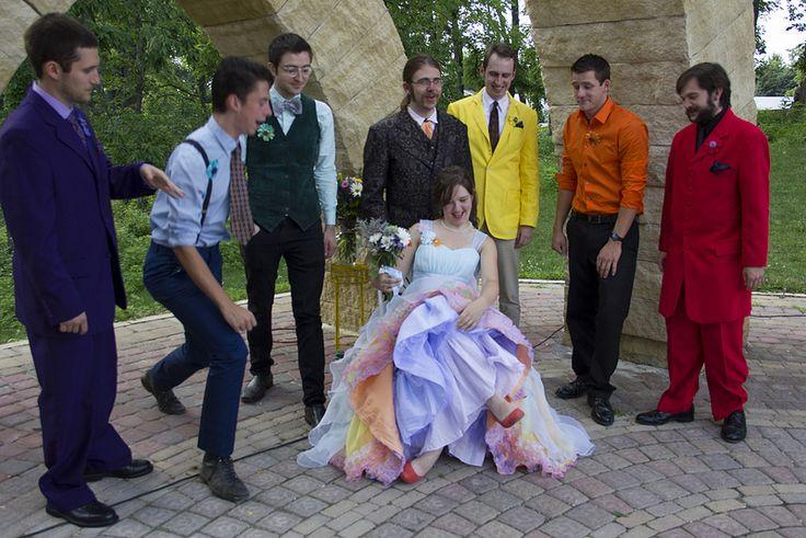 زفاف - Julia & Shane's Whimsical Rainbow Technicolor Wedding