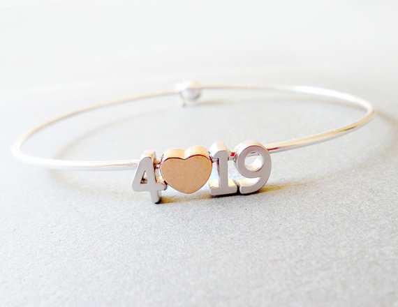 Mariage - Date Bracelet,Build Your Own Number bangle Valentine's Gift-Anniversary Gift Save the Date,Custom Number bangle Personalized Bridesmaid Gift