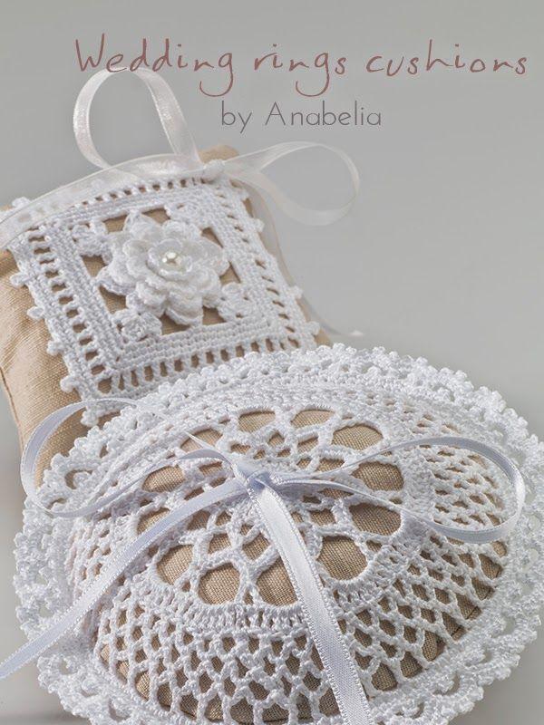 Hochzeit - Wedding Rings Crochet Cushion Pattern