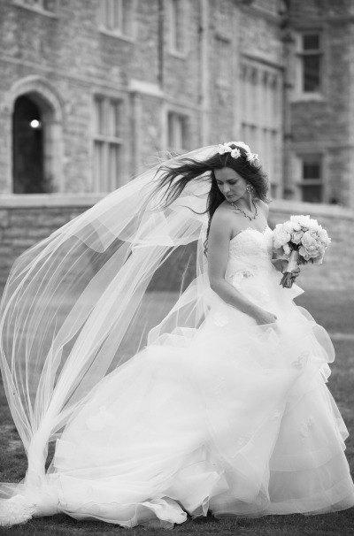 Свадьба - Cathedral length Wedding Bridal Veil 108 inches white, ivory, Wedding veil Long bridal Veil cathedral length veil bridal veil cut edge veil