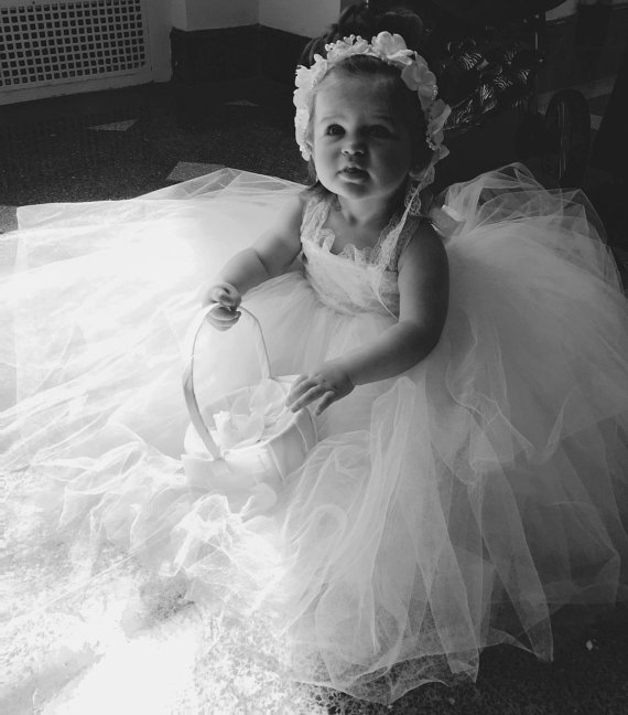 زفاف - Lilly: Toddler  Lace &Tulle Dress, Baby Lace Dress, Princess Dress, Special Occasion Dress, Flower Girl Dress, Birthday dress