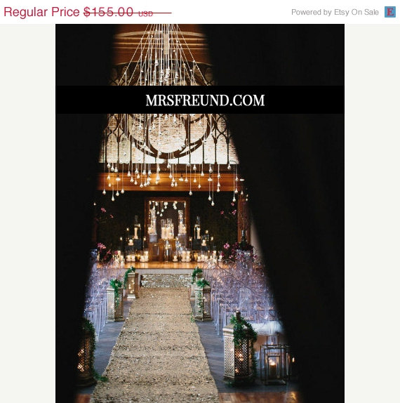 Mariage - 45% off: 3' x 25' Silver Sequin Aisle Runner