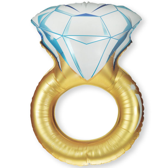 زفاف - Engagement Ring Balloon - Balloon is great for any Bridal Shower or Engagement Party