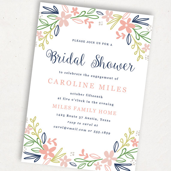 Wedding - Printable Bridal Shower Template 