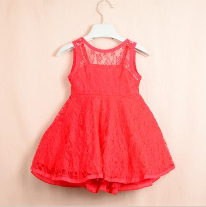 Wedding - Fashionable Girl Red Party Dress