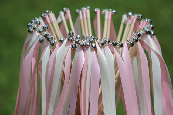 personalized wedding ribbon wands