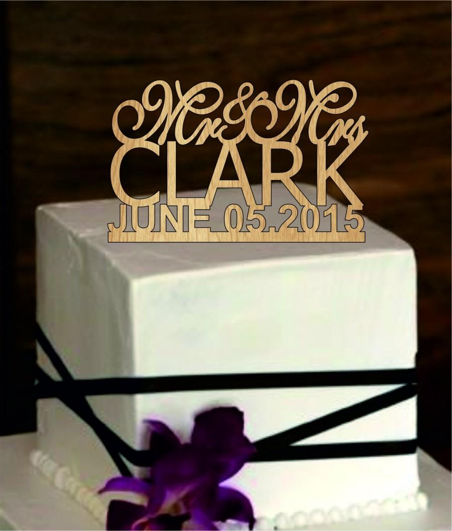 Свадьба - Personalized wedding cake topper - Rustic Wedding Cake Topper - custom wedding Cake Topper - Silhouette cake topper - monogram cake topper