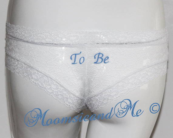 Hochzeit - SALE Monogram Bridal Lace Panties - Personalized Bridal Lace Cheeky-Bridal Lingerie-  Customized Bridal Panties- Bridal Lace Thong-