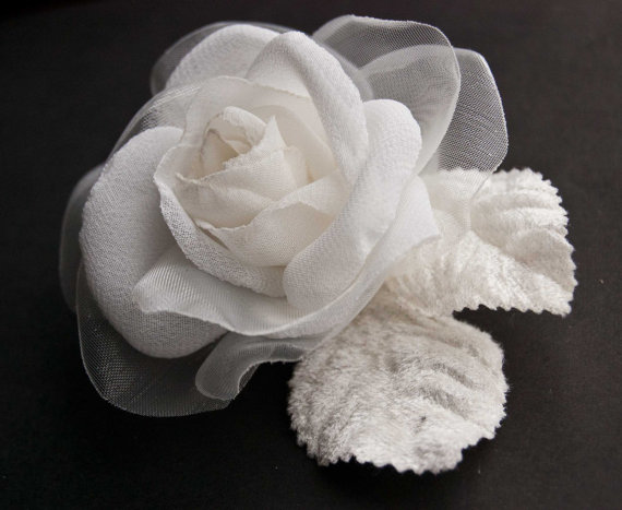 Wedding - Rose hair piece, Wedding Hair Accessories, Wedding Hair Flower, Bridal Rose Flower, Wedding Hair Piece, Bridal Hair Accessories