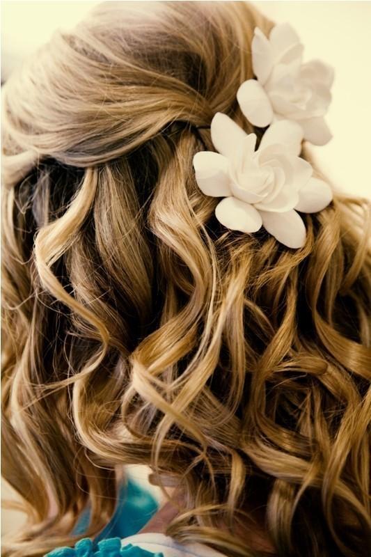 Wedding - Ready to Ship- The Original Gardenia Hair Flower for Weddings as seen in Southern Weddings  Magazine in Ivory with Alligator Clip