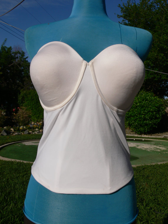 Wedding - white boned corset size bust  38d