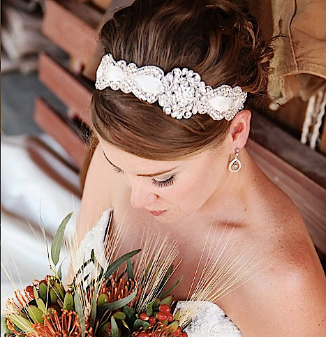 Wedding - Vintage wedding headband, Bridal Crystal Headband, Bridal Headpiece, Wedding Headband,headband brooch,Wedding Head Piece, Crystal Headband