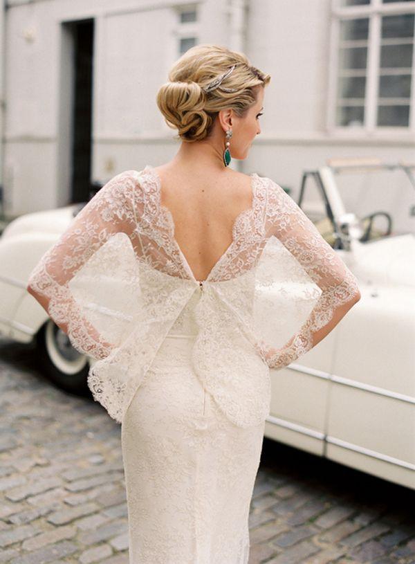 زفاف - Lace Sleeve Elie Saab Wedding Dress