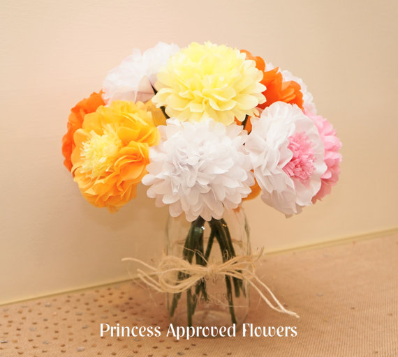 Mariage - Autumn / Fall Bouquet Tissue Paper Flowers