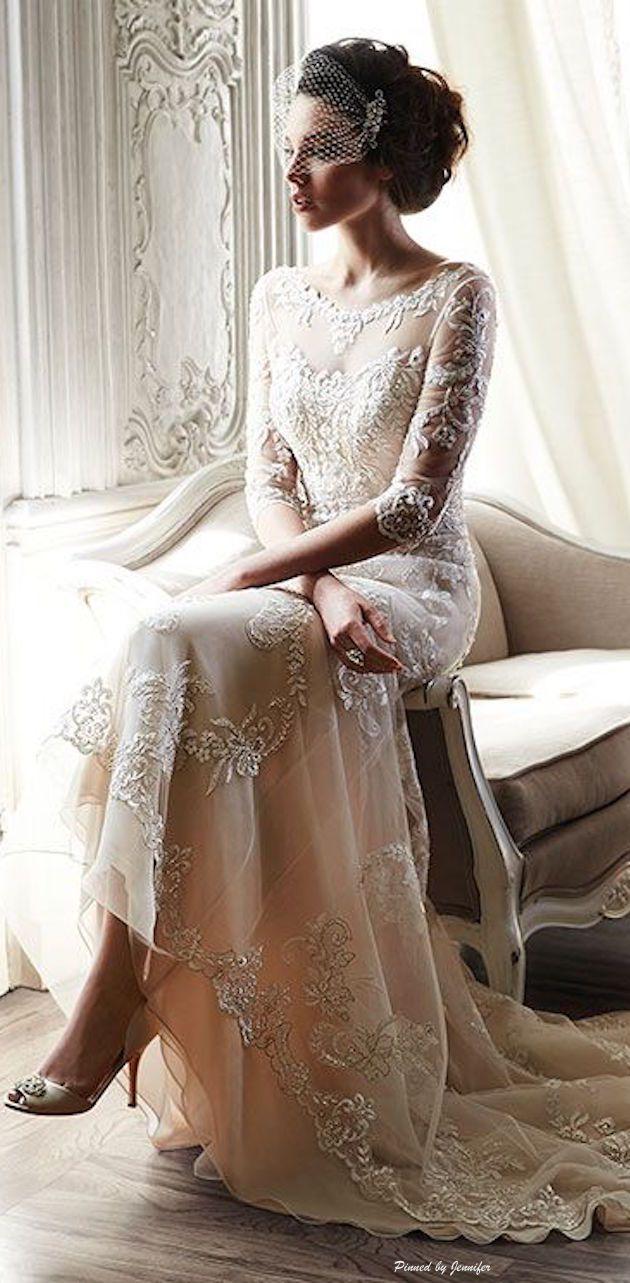 Hochzeit - The Loveliest Long-Sleeved Wedding Dresses