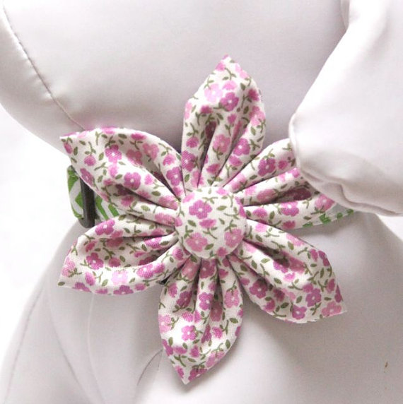 Mariage - Posies Blossom for Dog Collar