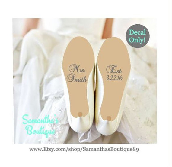 Hochzeit - DIY Custom Wedding Shoe Decals (The Baroque Collection)