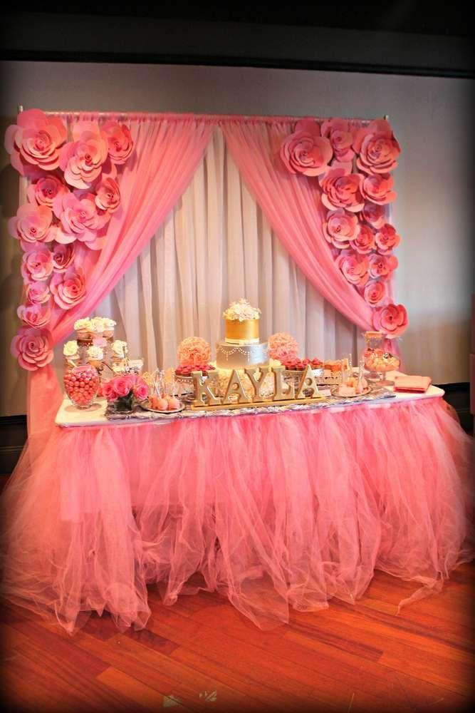 Wedding - It'S A Girl/ Pink And Silver Baby Shower Party Ideas