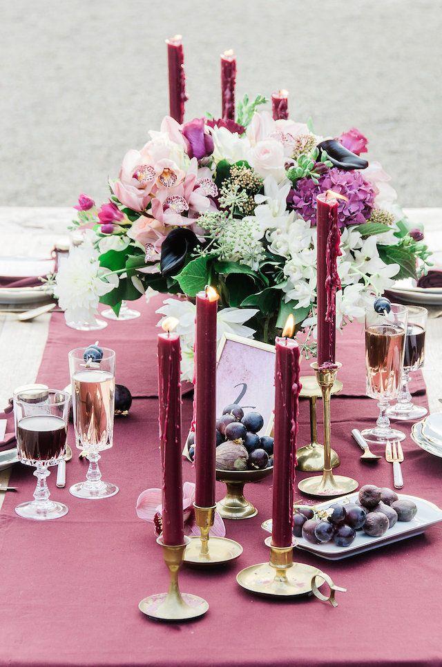 Mariage - Plum And Gold Rustic Chic Wedding