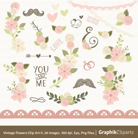 Vintage Floral Clip Art 121